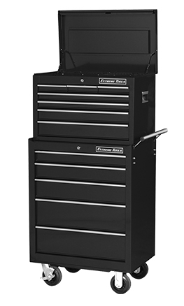 Extreme Tools® 26" 7 Drawer Professional Top Chest/5 Drawer Roller Cabinet Extreme Tools® 26" 7 Drawer Professional Top Chest/5 Drawer Roller Cabinet