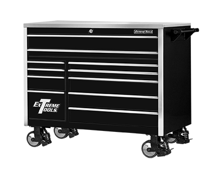 Extreme Tools® 55” 11 Drawer Professional Roller Cabinet