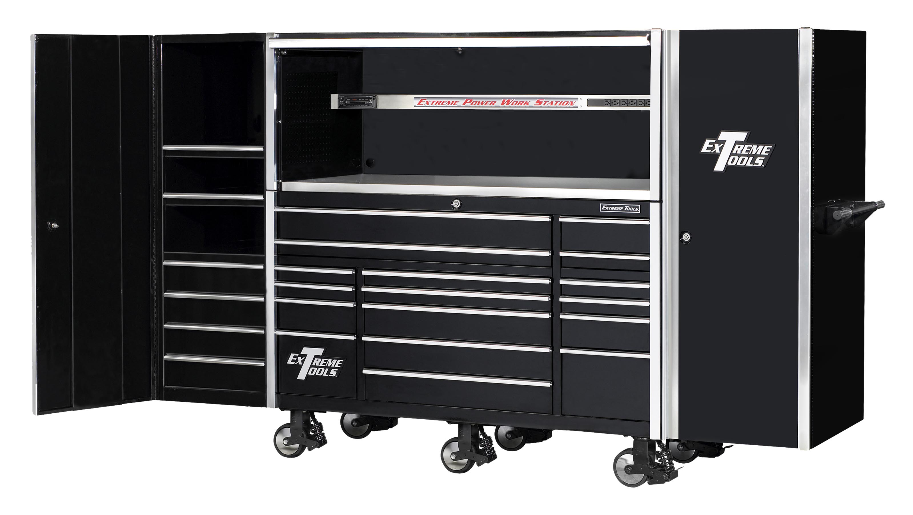 Extreme Tools® 72" Professional Power Workstation Hutch