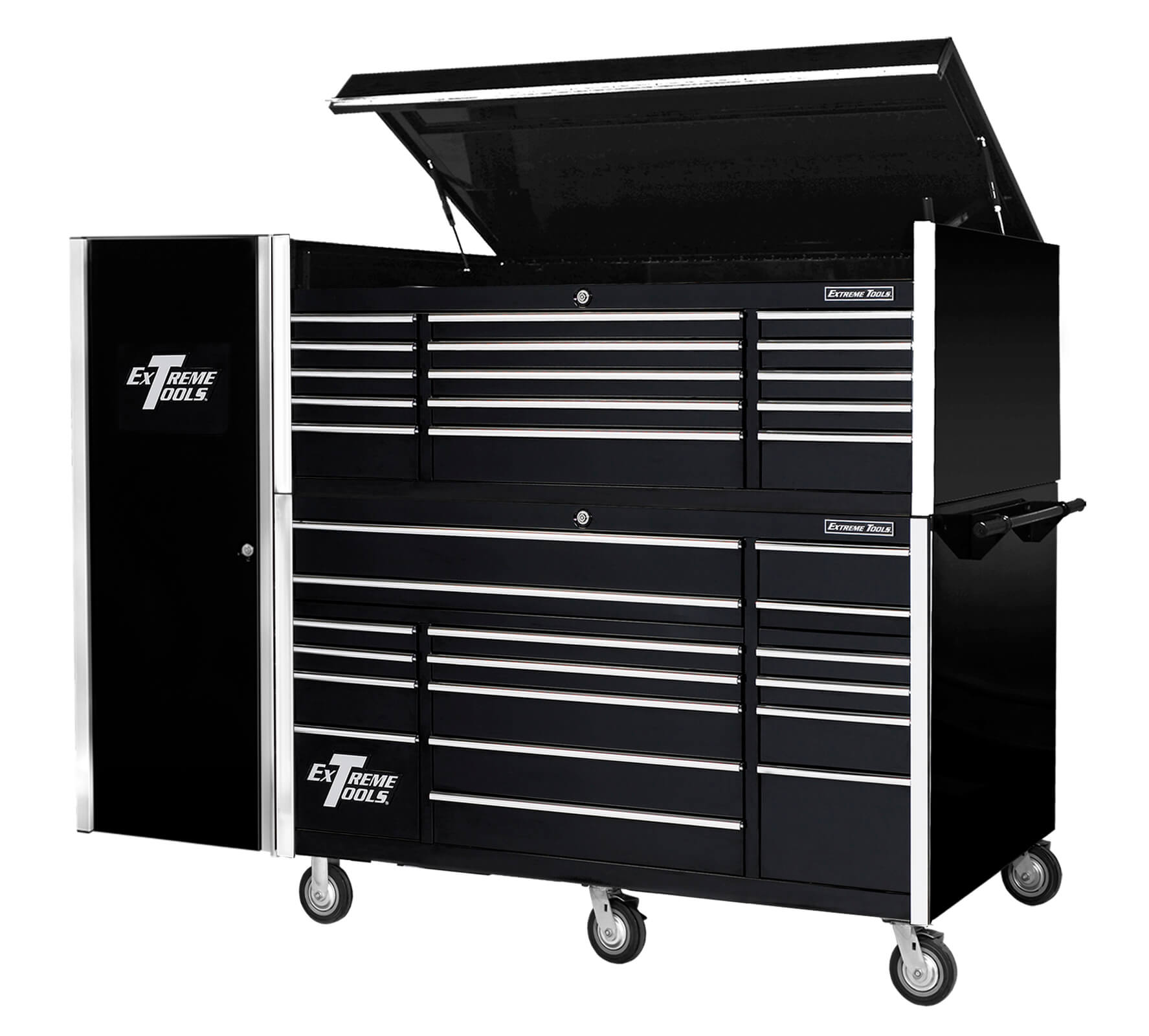 Extreme Tools® 72" 15 Drawer Triple Bank Professional Top Chest