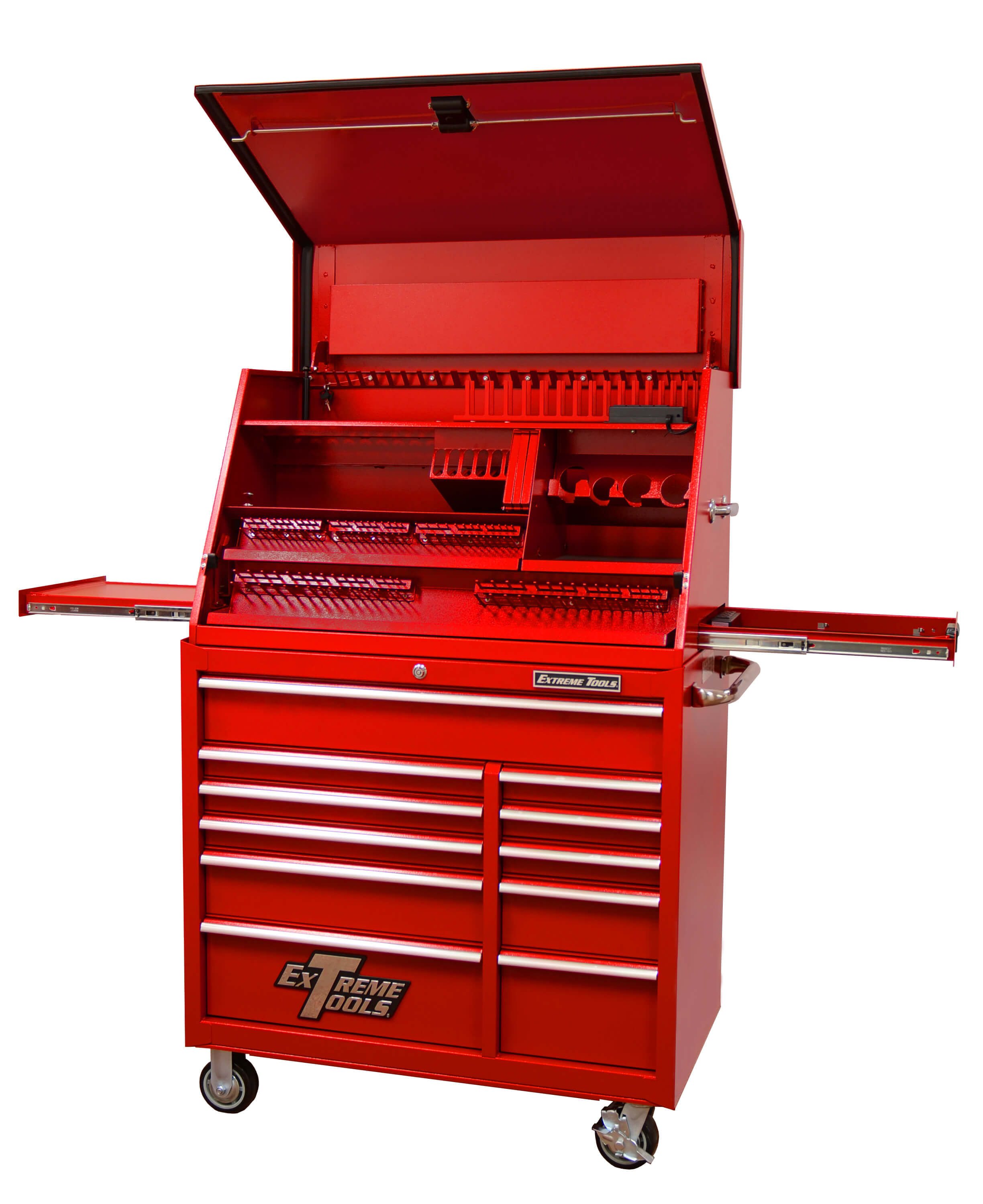 Extreme Tools® 41" Deluxe Extreme Portable Workstation®/11 Drawer 24" Deep Roller Cabinet Combo