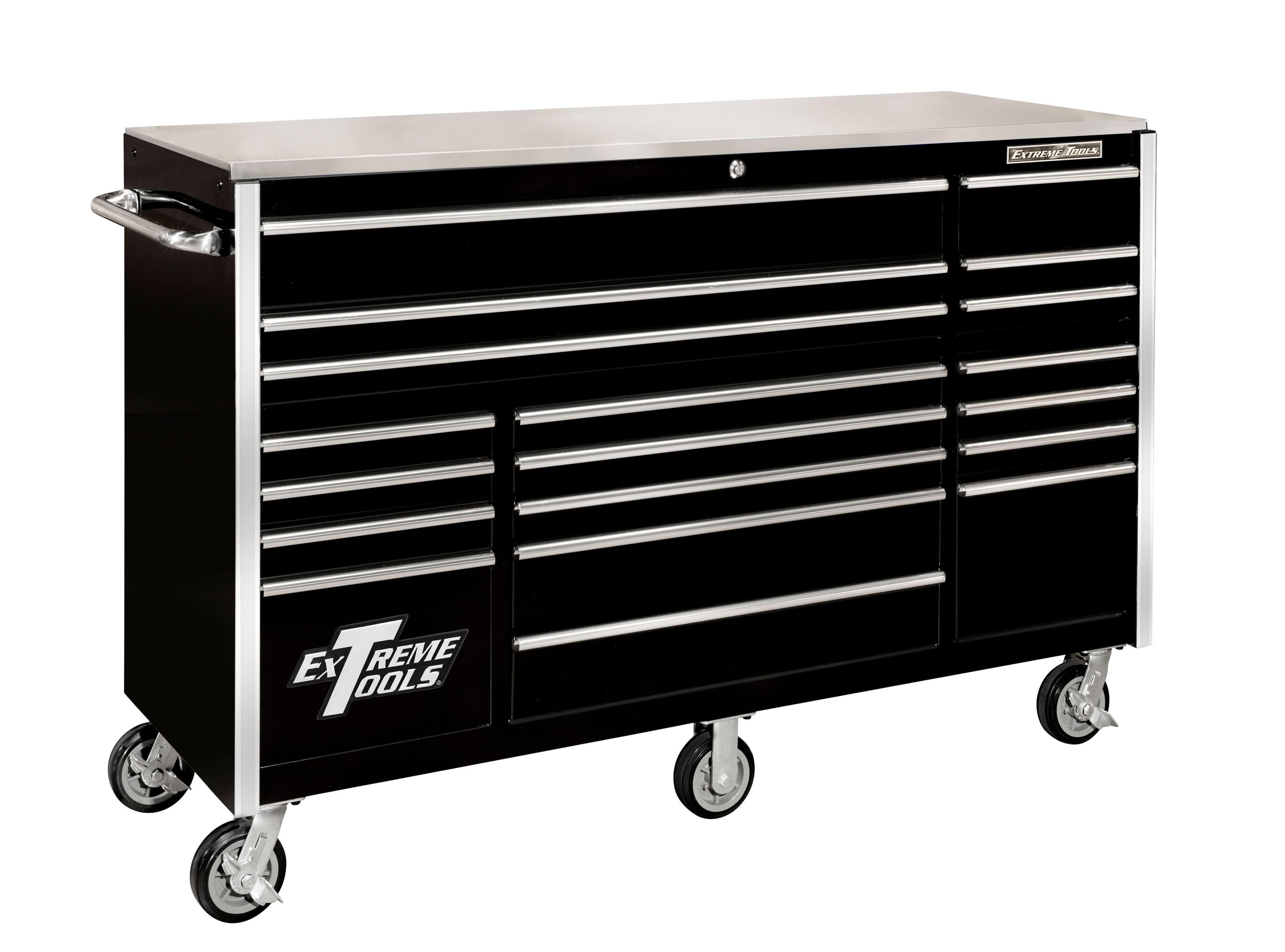 Extreme Tools® 72 inch 19 Drawer Roller Cabinet