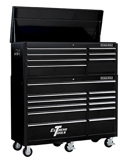 (image for) Extreme Tools® 56" 7 Drawer Top Chest/11 Drawer Classic Roller Cabinet Combo - Click Image to Close