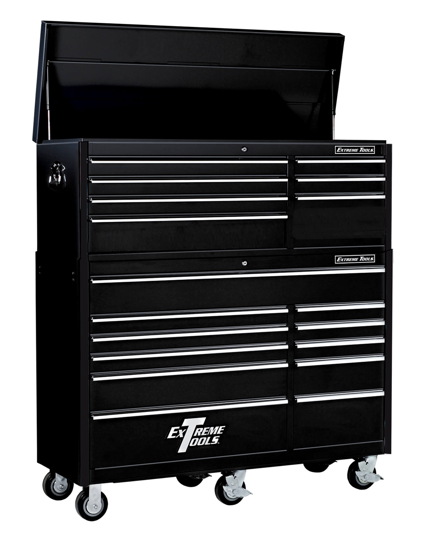 Extreme Tools® 56 inch 18 Drawer Classic Roller Cabinet Combo