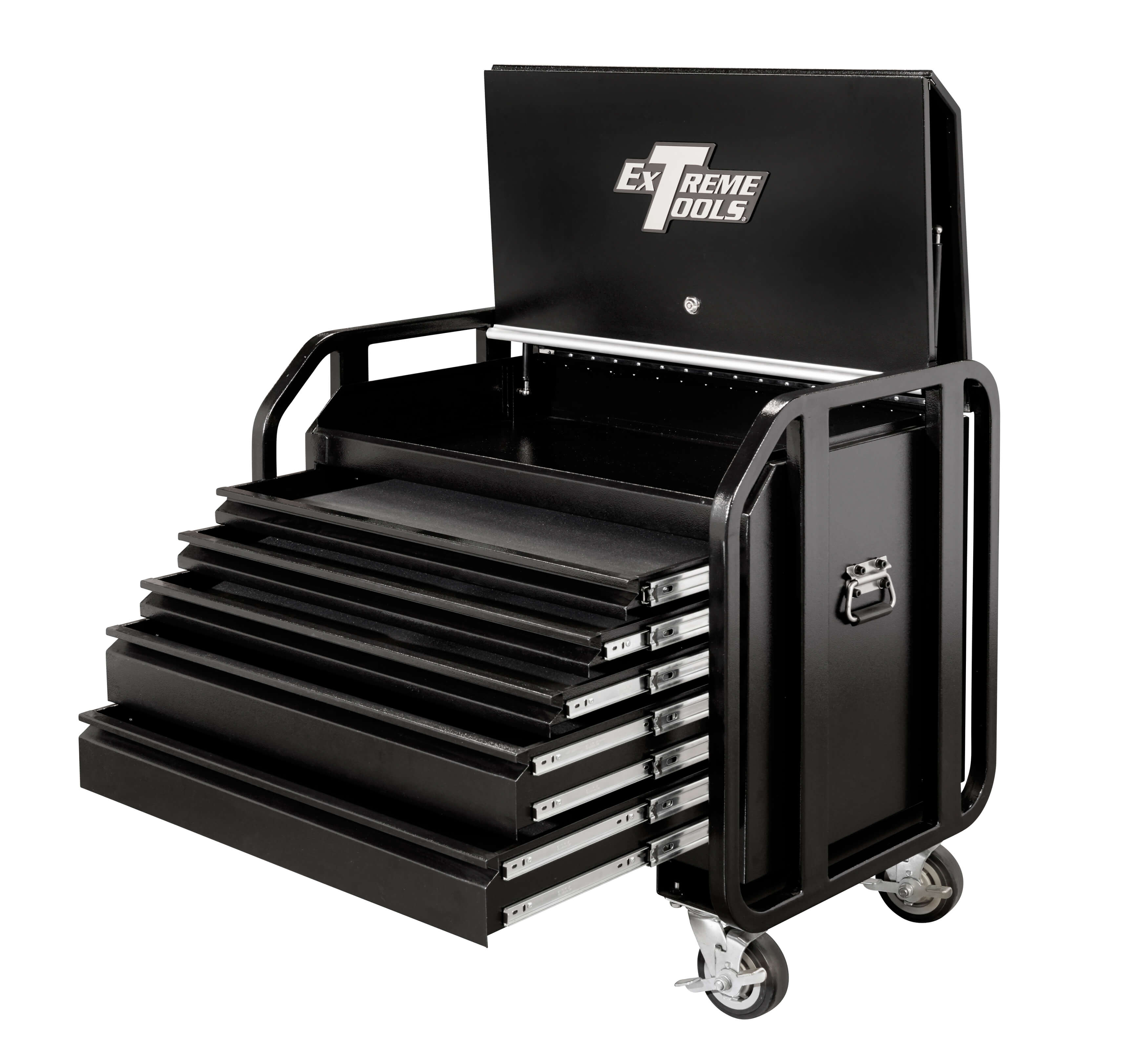 EXTREME TOOLS® 36 inch 5 REINFORCED DRAWER EXTRA CAPACITY ROAD BOX