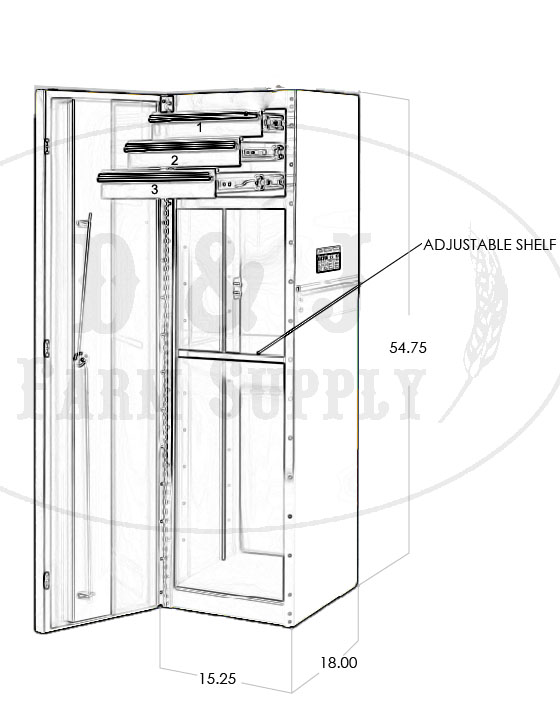 EXTREME TOOLS® 16 inch SIDE CABINET FOR EX 56 inch OR 41 inch SERIES