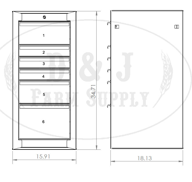 EXTREME TOOLS® 16 inch SIDE BOX FOR EX 56 inch OR 41 inch SERIES