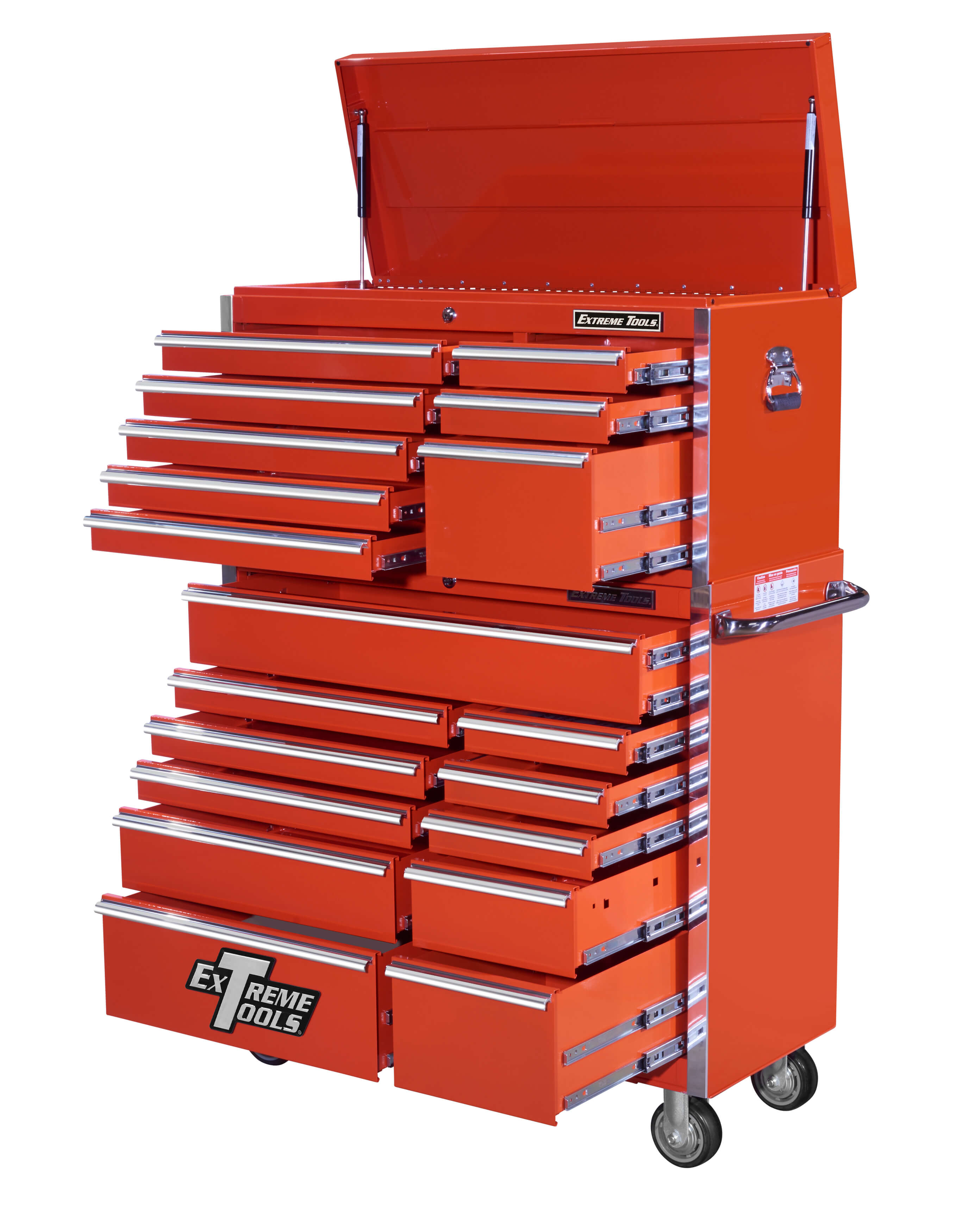 EXTREME TOOLS® 41 inch 19 DRAWER TOP CHEST ROLLER CABINET COMBO