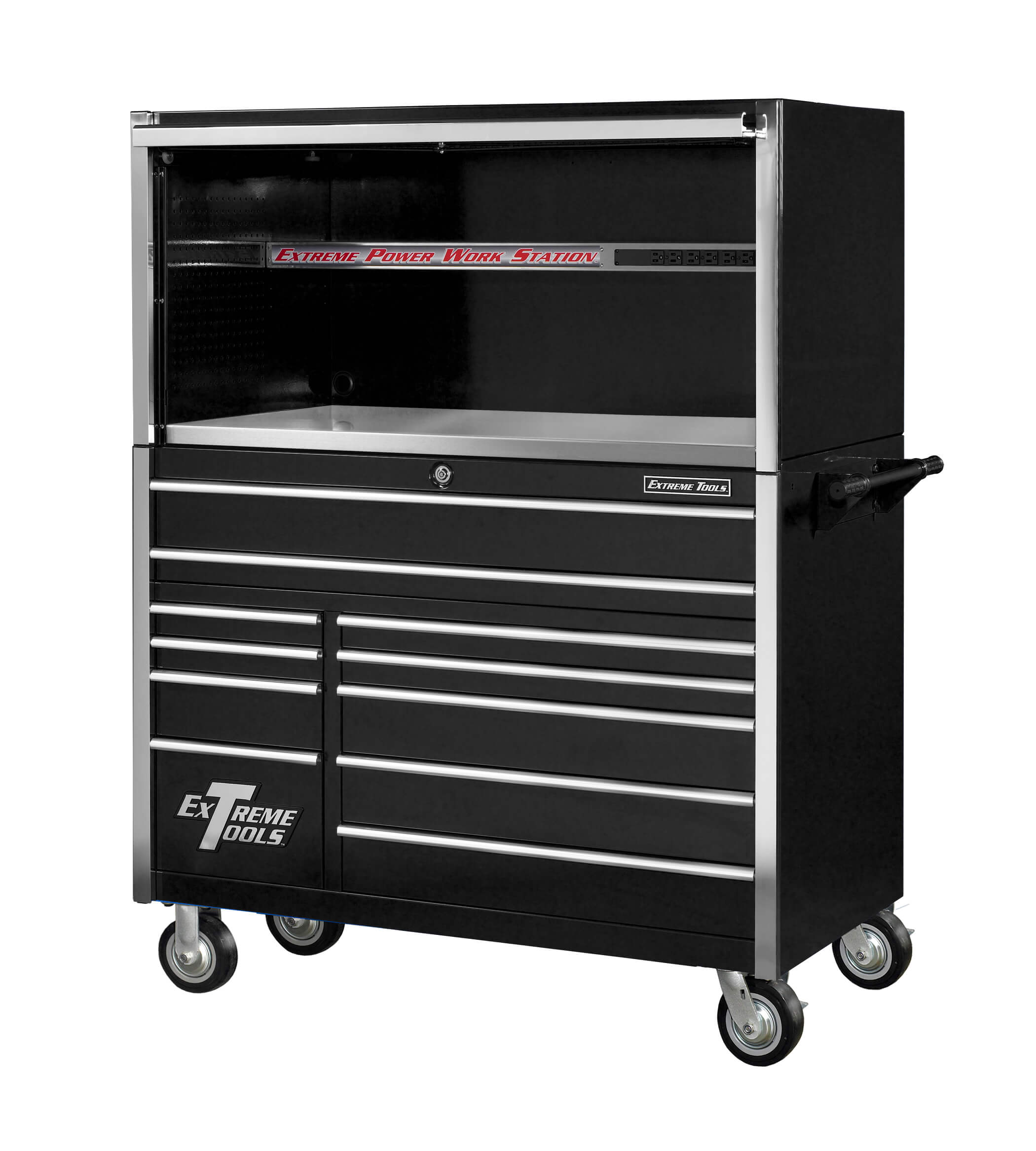 Extreme Tools® 55” Professional Power Workstation Hutch