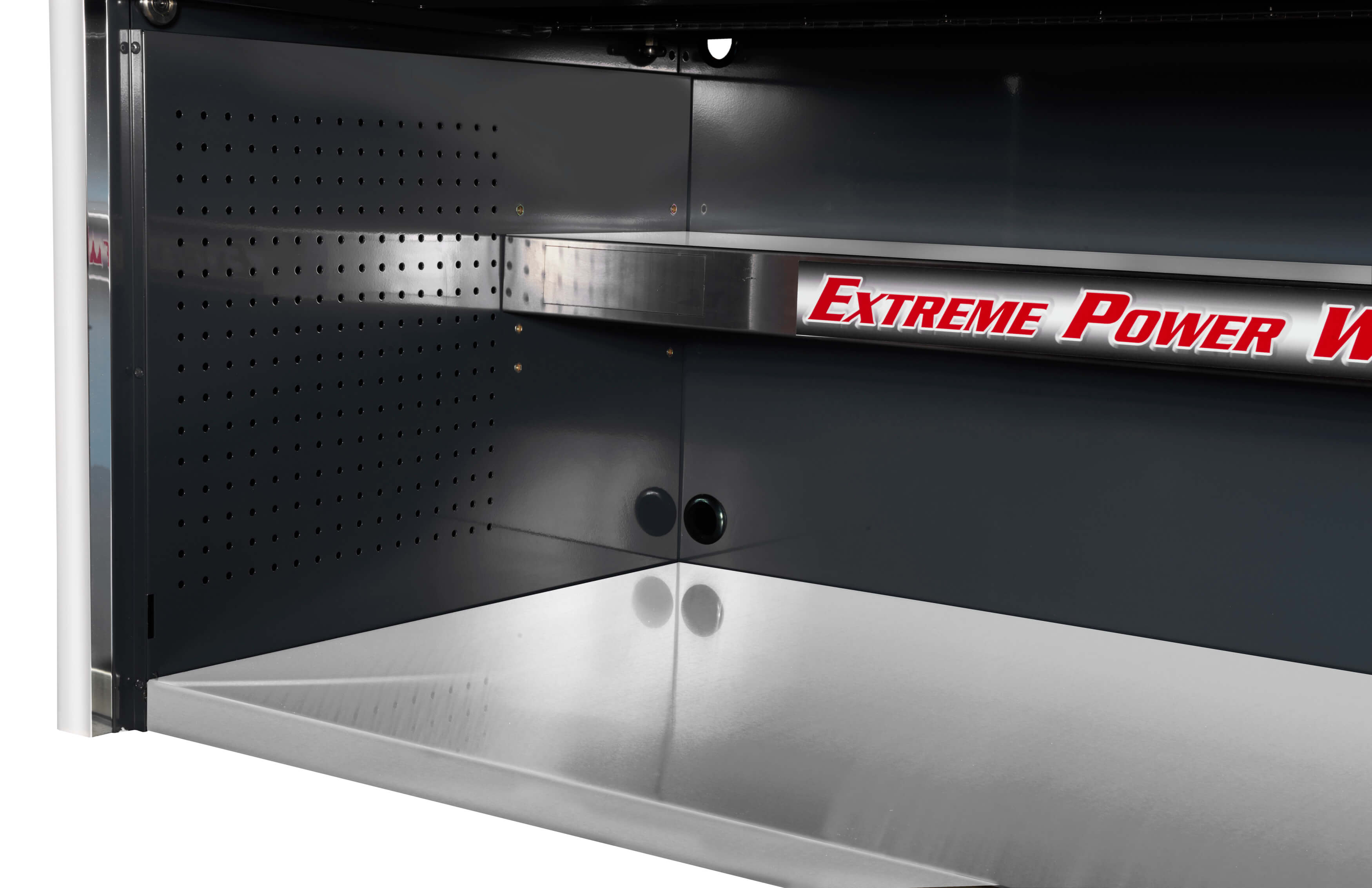 (image for) Extreme Tools® 55” Professional Power Workstation Hutch - Click Image to Close