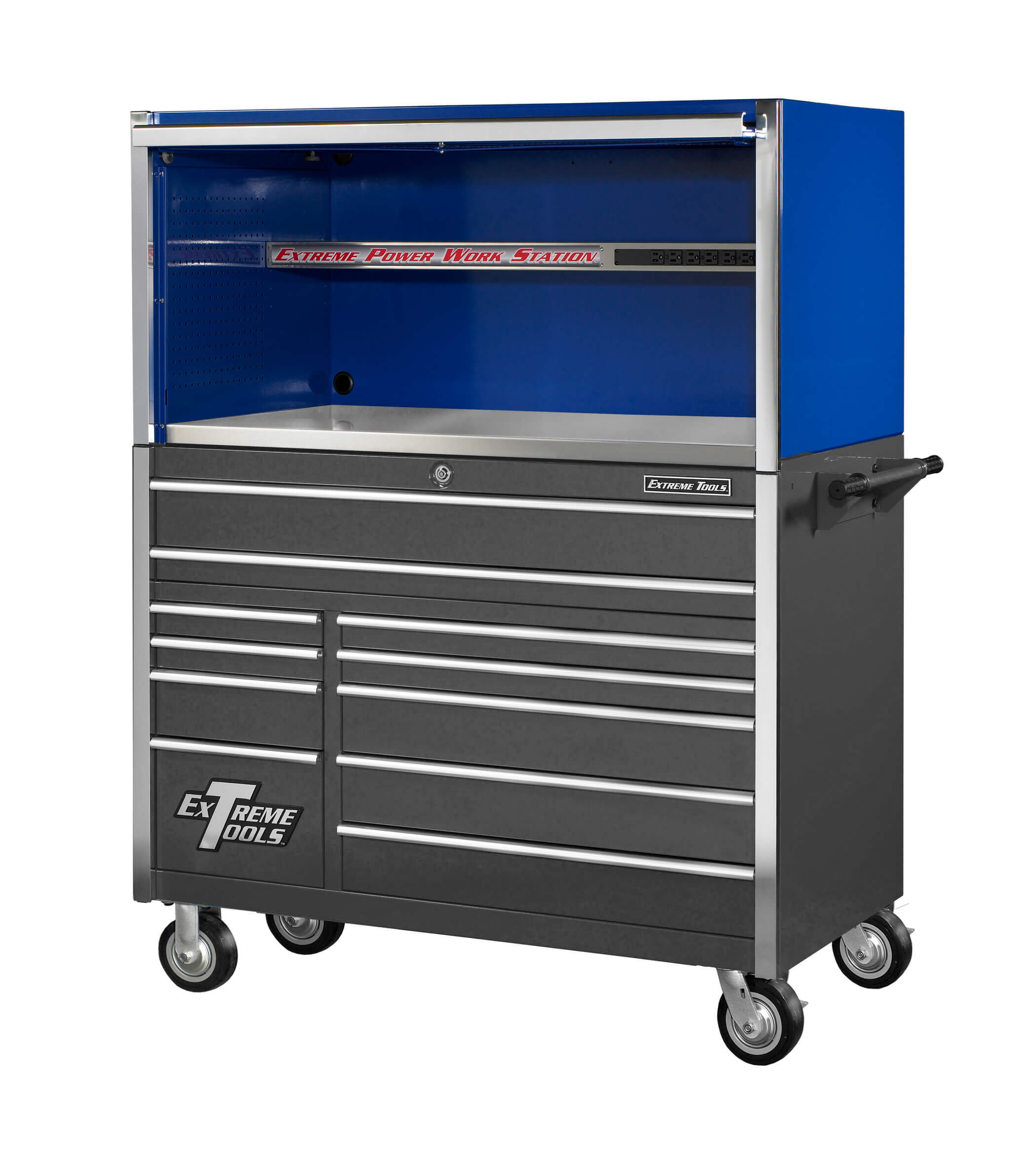 Extreme Tools® 55” Professional Power Workstation Hutch