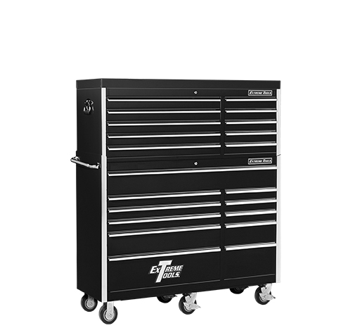 (image for) Extreme Tools® 56" 10 Drawer Top Chest/11 Drawer Roller Cabinet Combo