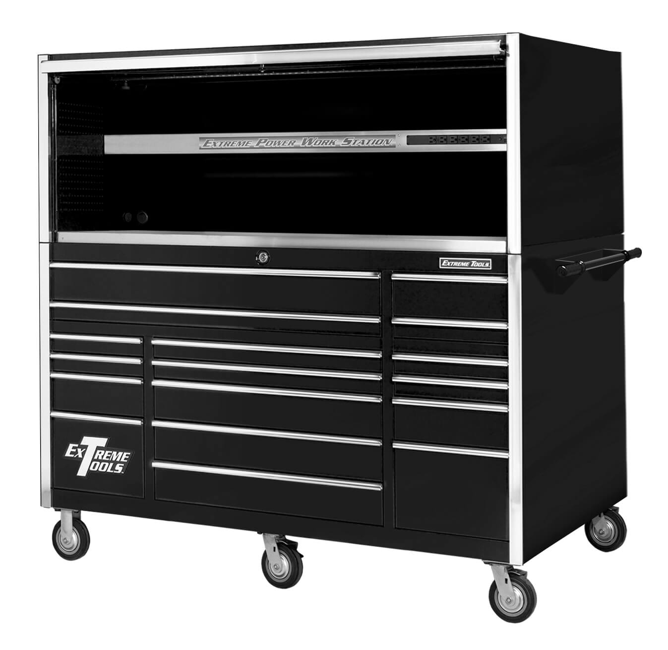 (image for) Extreme Tools® 72" Professional Power Workstation Hutch - Click Image to Close