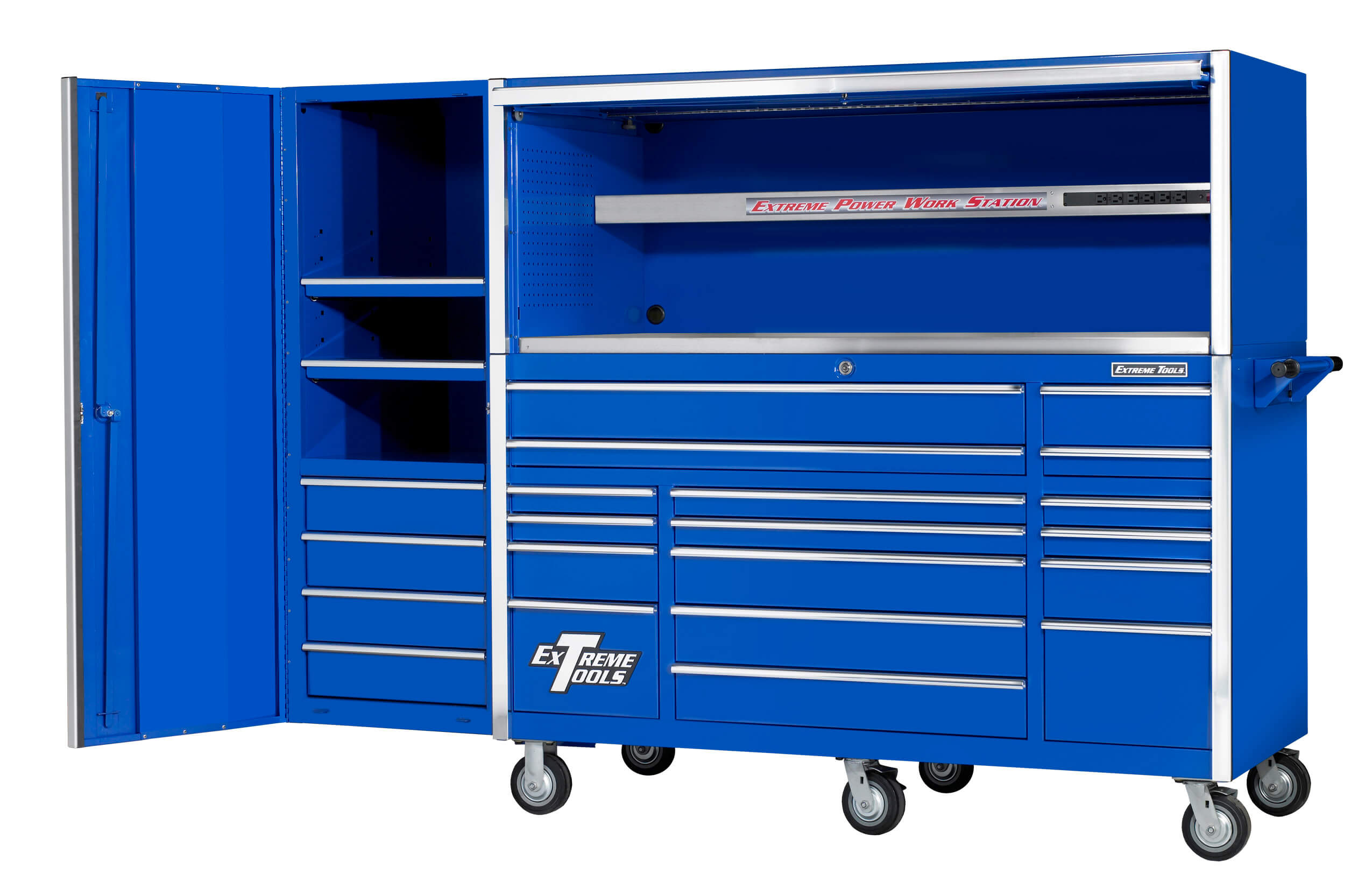 (image for) Extreme Tools® 72" Professional Power Workstation Hutch - Click Image to Close