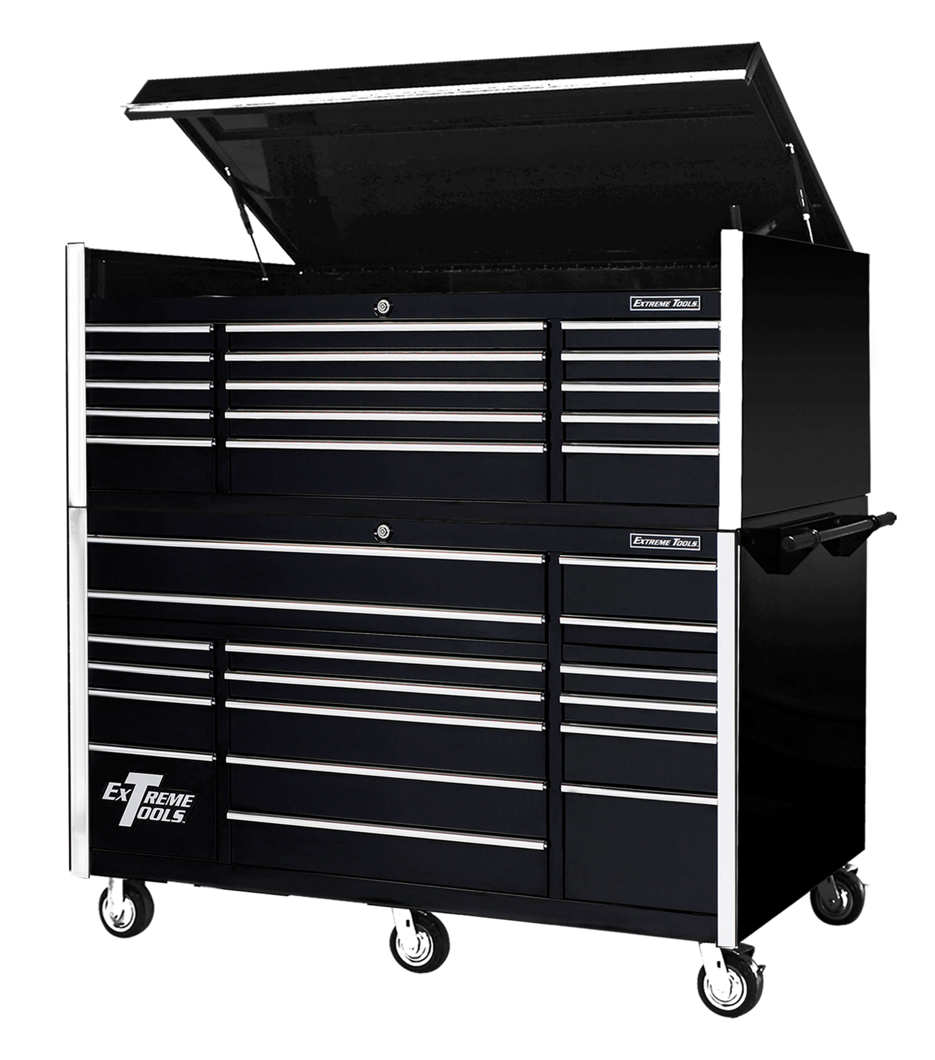 (image for) Extreme Tools® 72" 15 Drawer Triple Bank Professional Top Chest - Click Image to Close