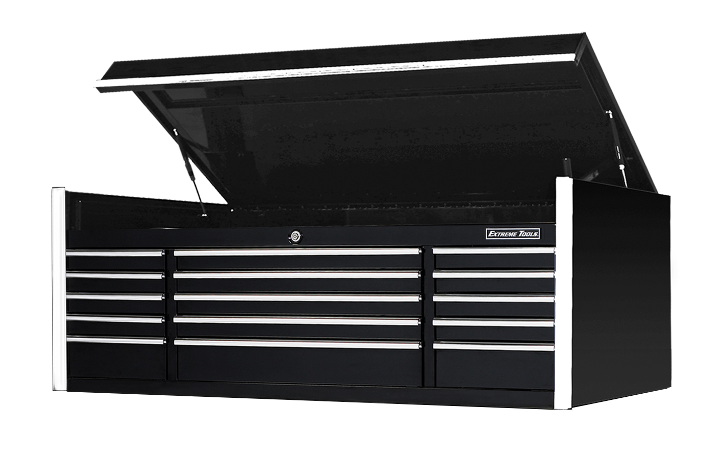 Extreme Tools® 72" 15 Drawer Triple Bank Professional Top Chest