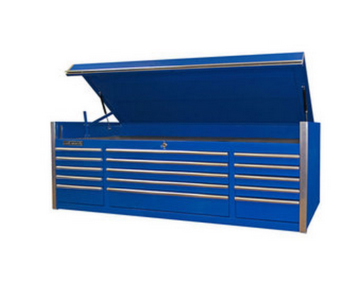 (image for) Extreme Tools® 72" 15 Drawer Triple Bank Professional Top Chest - Click Image to Close