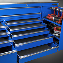 (image for) Extreme Tools ® 76" 12 Drawer Professional Roller Cabinet - Click Image to Close