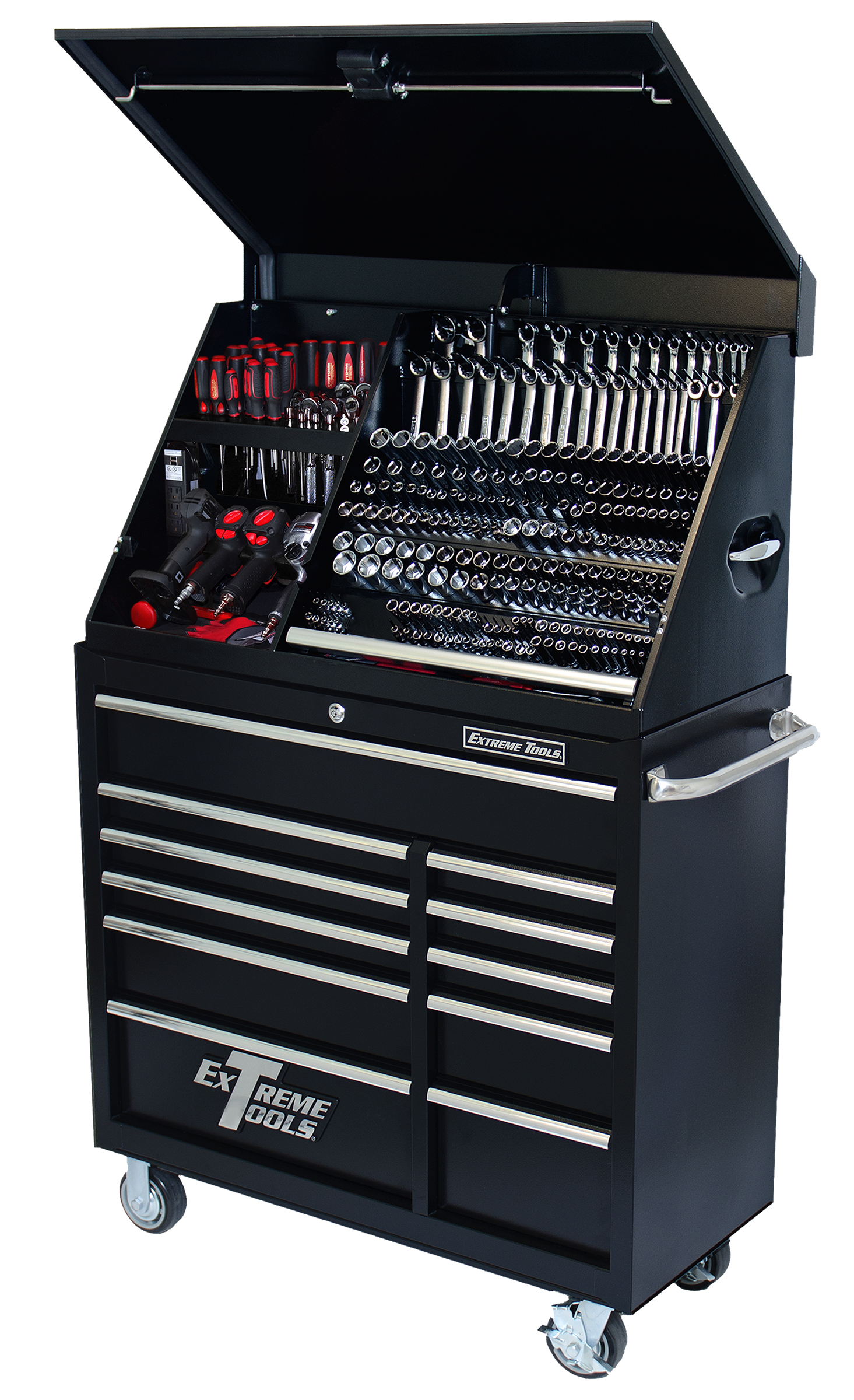 Extreme Tools® 41" Extreme Portable Workstation®/11 Drawer Roller Cabinet Combo