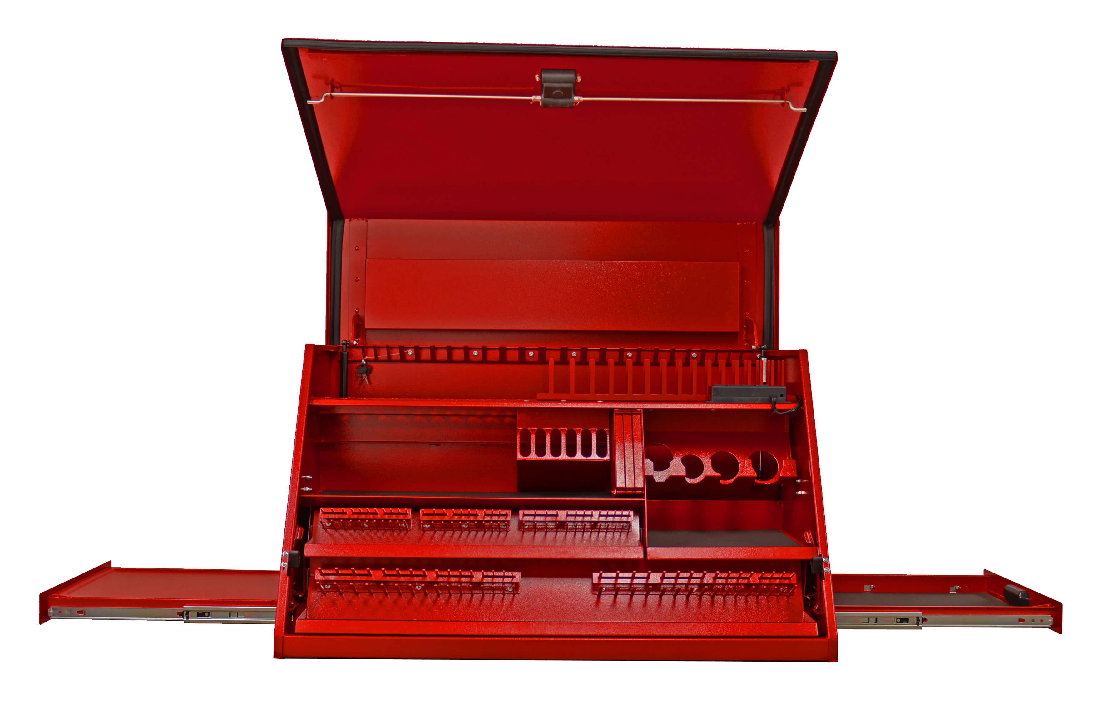 PWS Series 41 in. 0-Drawer Textured Portable Workstation Top Chest in Red PWS Series 41 in. 0-Drawer Textured Portable Workstation Top Chest in Red