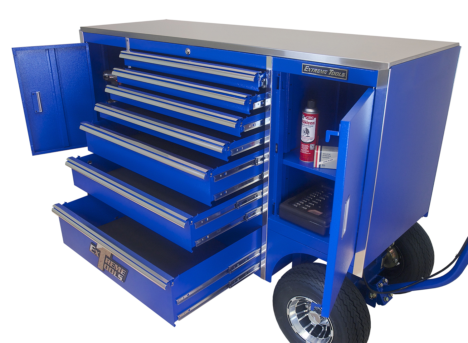 (image for) Extreme Tools® 70" 7 Drawer / 2 Compartment Pit Box - Click Image to Close