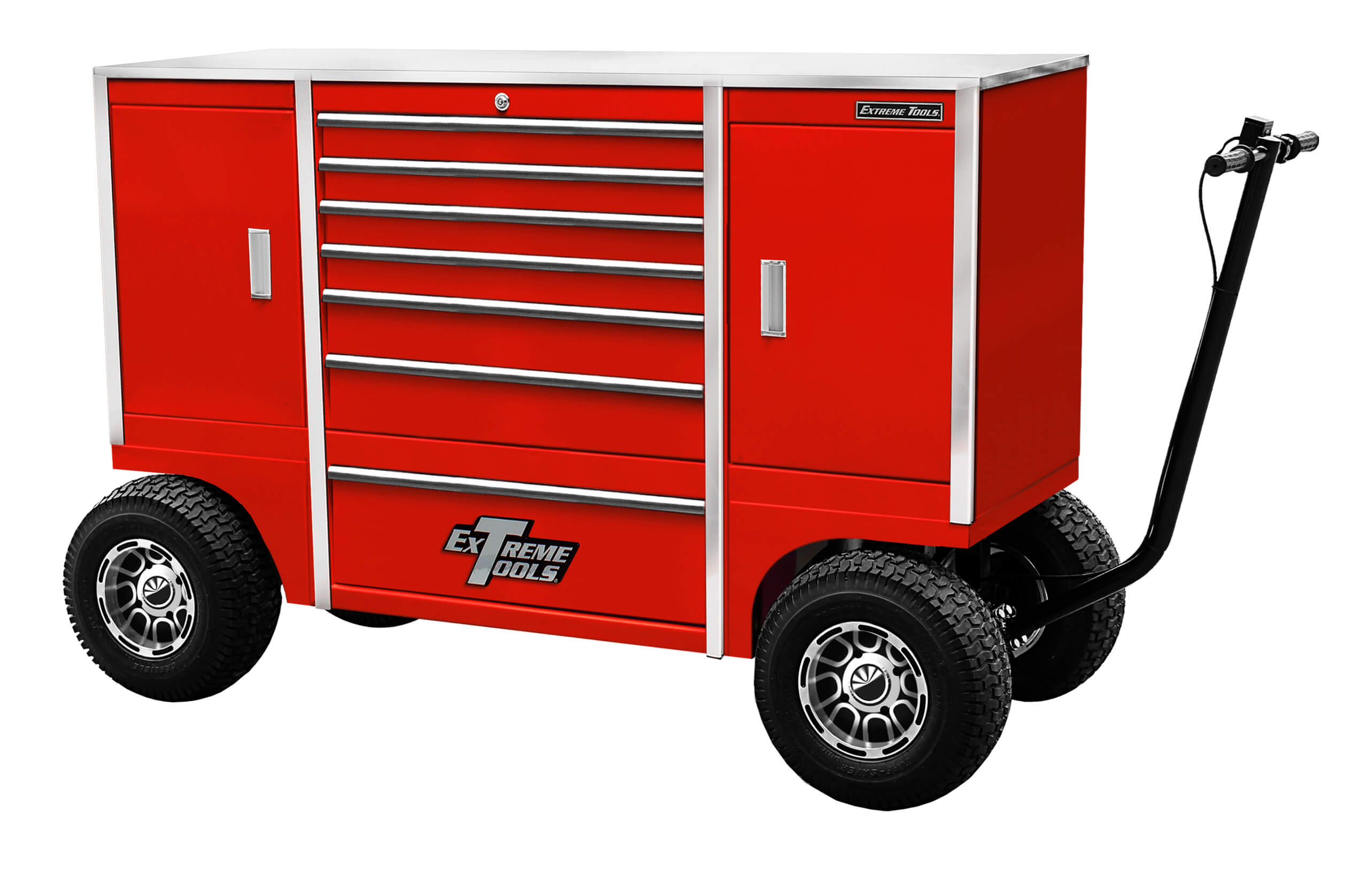 Extreme Tools® 70" 7 Drawer / 2 Compartment Pit Box