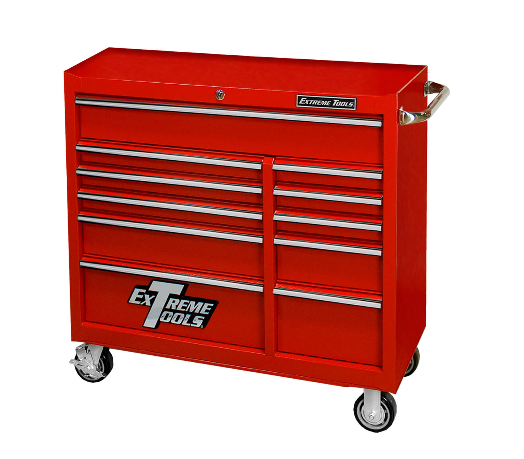 Extreme Tools ® 41 inch 11 Drawer 24 inch Deep Roller Cabinet