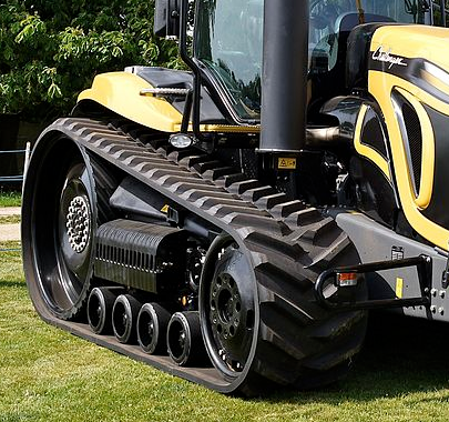 image of track on tractor