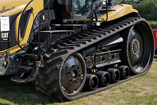 image of track on tractor