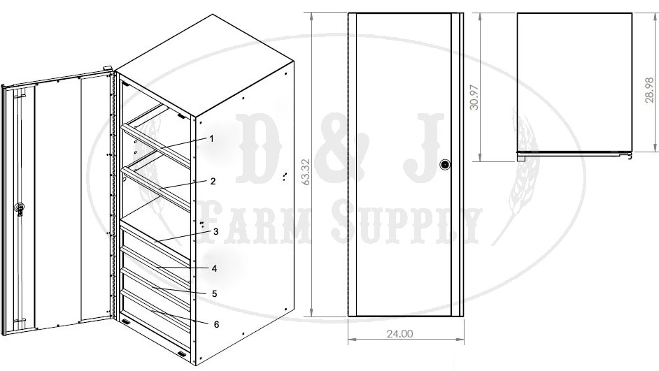 Extreme Tools® 24 inch Professional Side Cabinet