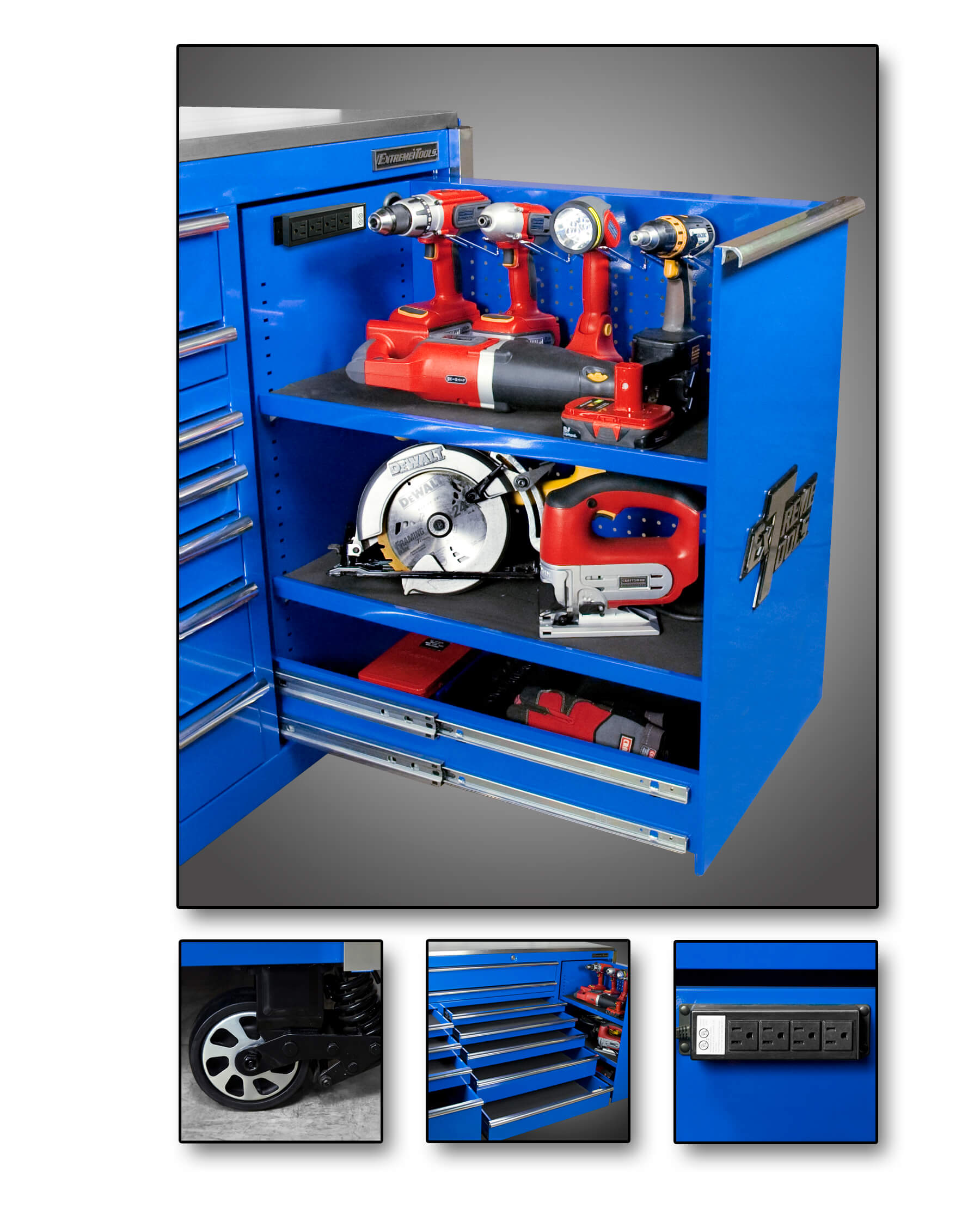 Extreme Tools schematic for 76 inch 12 DRAWER PROFESSIONAL ROLLER CABINET