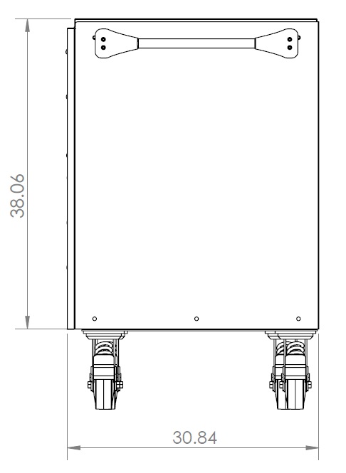 Extreme Tools schematic for 76 inch 12 DRAWER PROFESSIONAL ROLLER CABINET